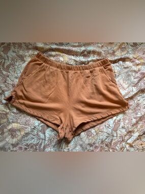aerie Rust Orange Lounge Shorts